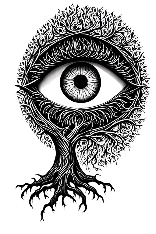 Eye Of God Tree Growing Around It