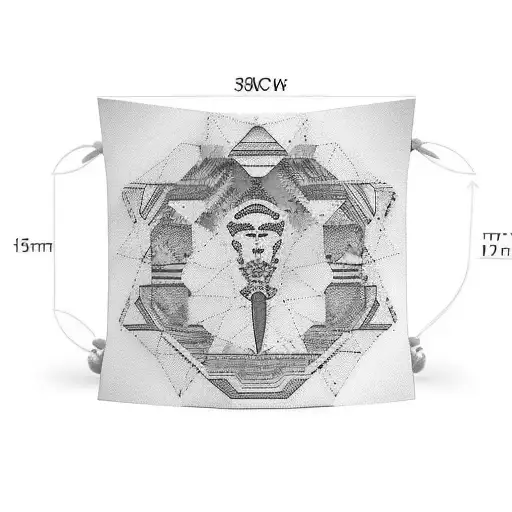 Bracelet With Vaporwave Colours That Goes From Thin Thik Around The Leg