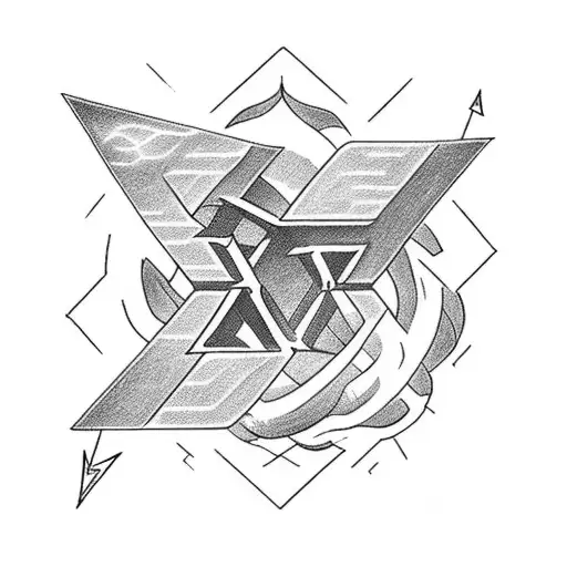 Fate Word In Capital Letter With A Lightning In The Background