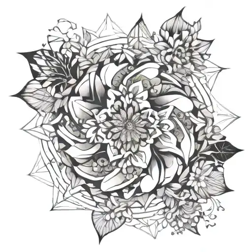 Fading Floral Mandala That Is Slowly Falling Apart