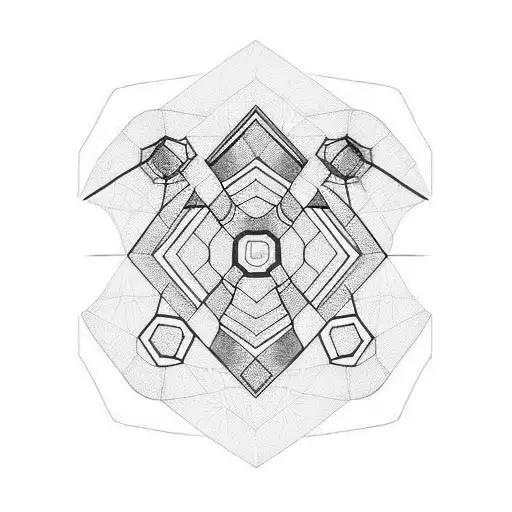 Underarm Hexagon Red Black Blue