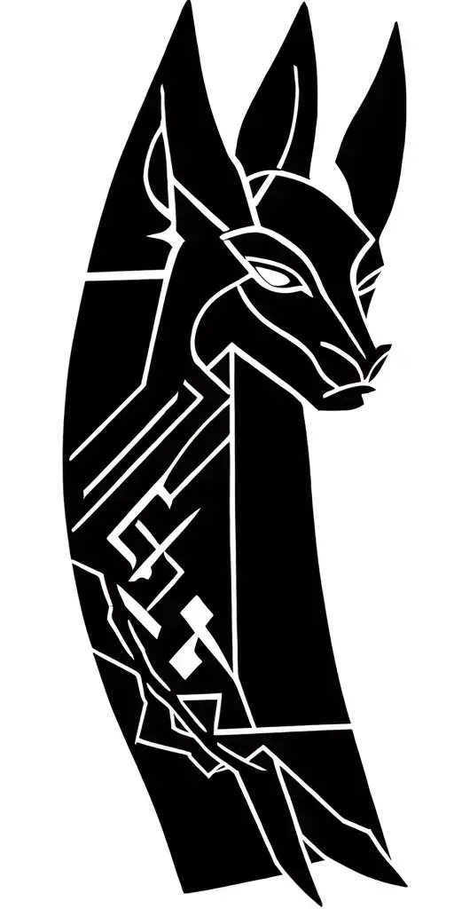Viking Runes With Anubis