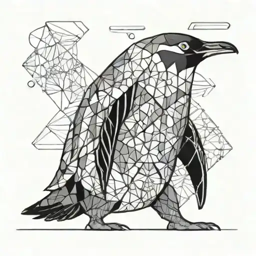 Full Body Penguin Contemporary Art Stiyle