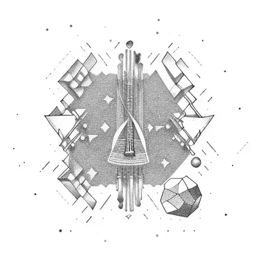 Piano Keys And Space