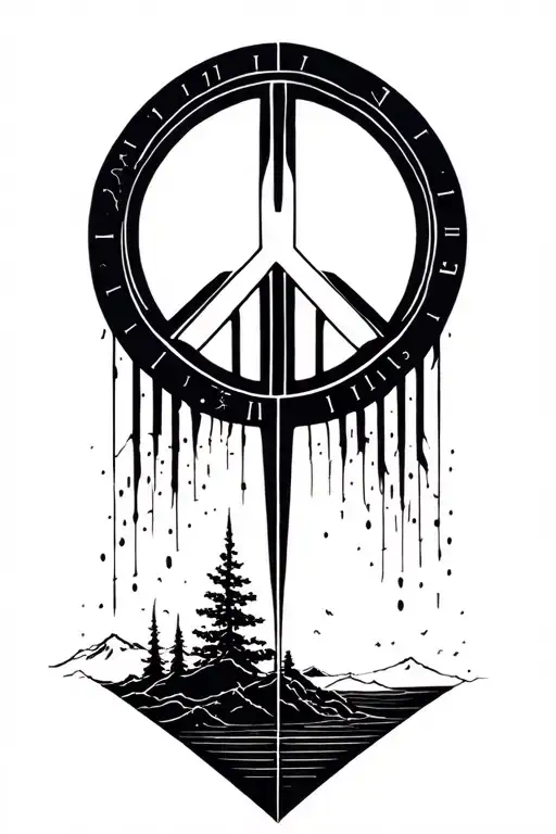 Peace And Lightining Storm And Time And Nature