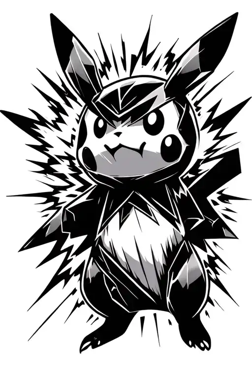 Bad Pikachu Attack Lighting Strikes