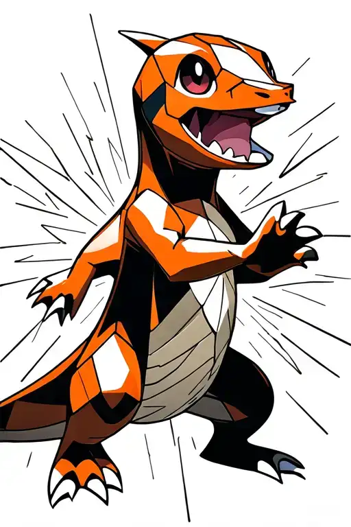 Charmander Pokemon Attacking