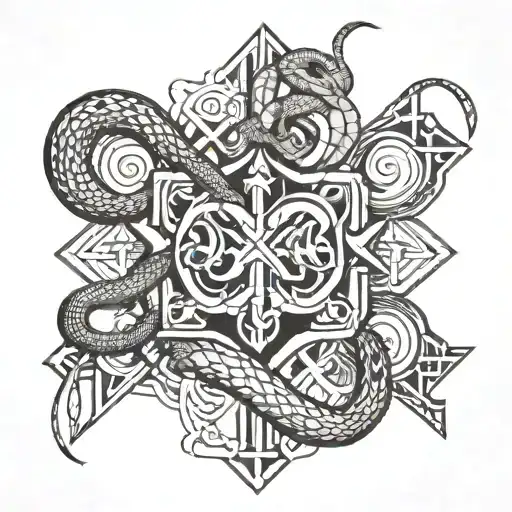 Snake And Cross
