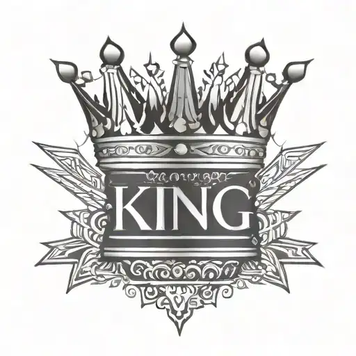 King Crown And Word King