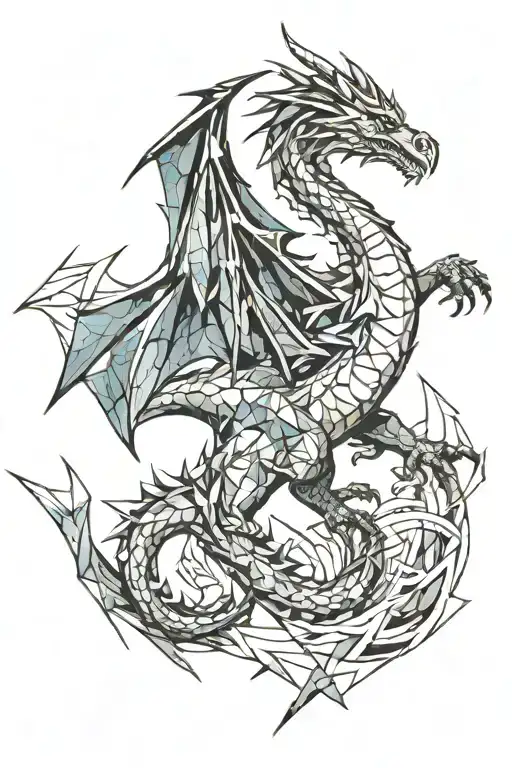 Fire And Ice Dragon Flying