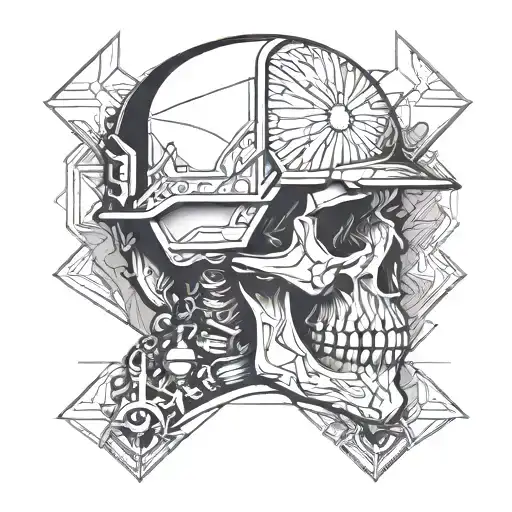 Skull Soldier Silhouette