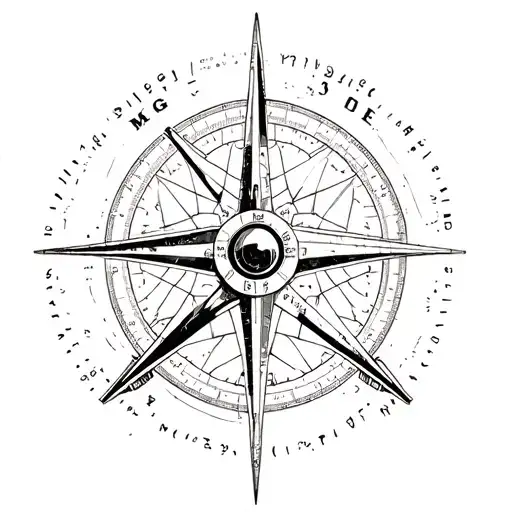 Mig 21 Aircraft With Compass Design