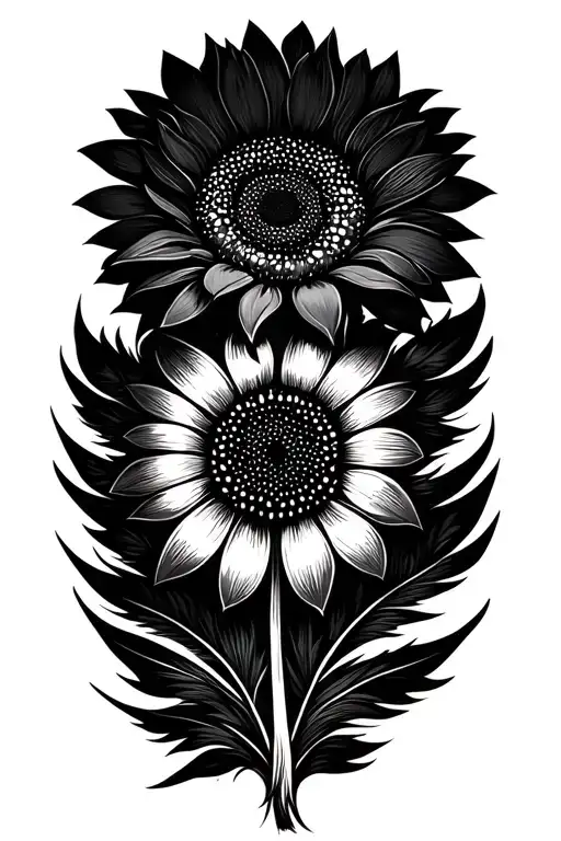 Feather Sunflower