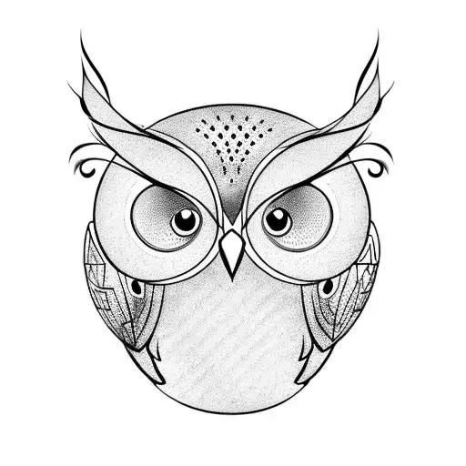 Owl Holding Small Cooking Pot And Colander