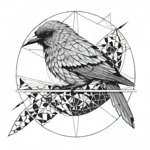 Bird Looking Through Telescoop