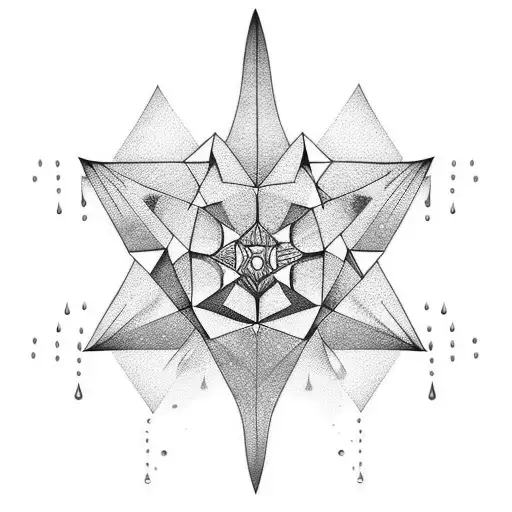 Water Droplets Reflecting In A Lake