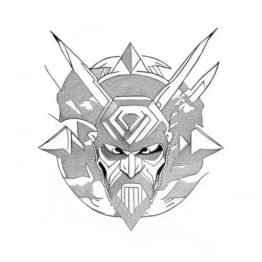 Warrior And Mountain