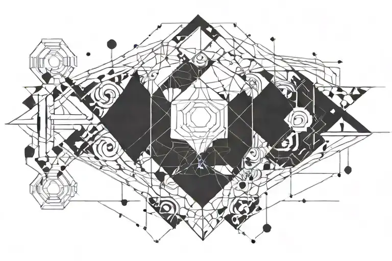 Black Bar With Cosmic Design Inspired