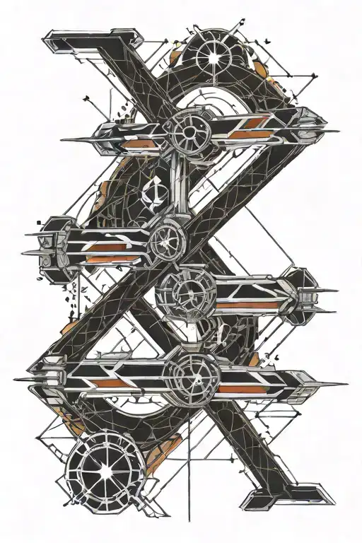 Narsil Sword X-wing Deathly Hallows