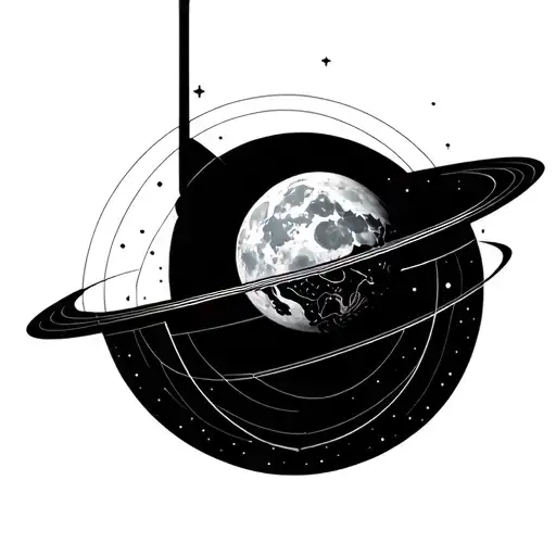 The Moon Orbiting Earth Orbiting The Sun