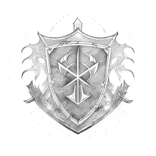 Shield With Brand Of Sacrifice Of Berserk