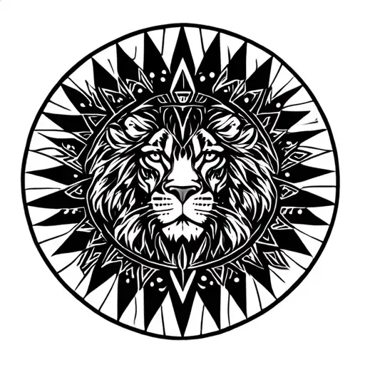 Aztec Leo Sign
