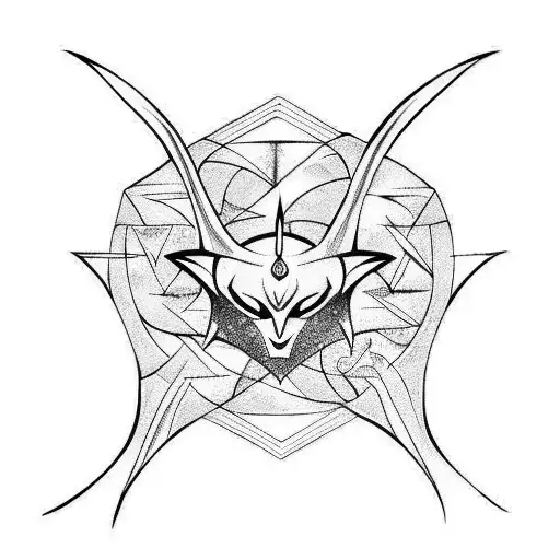 Bat With Norse Runes