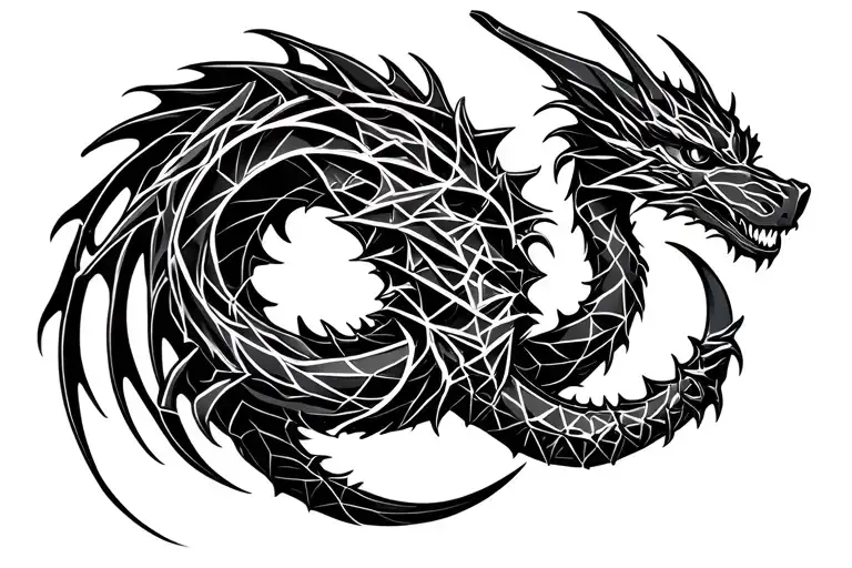 Dragon Ouroboros Around Arm Band