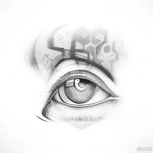 Eyes Psychedelic Cyberpunk