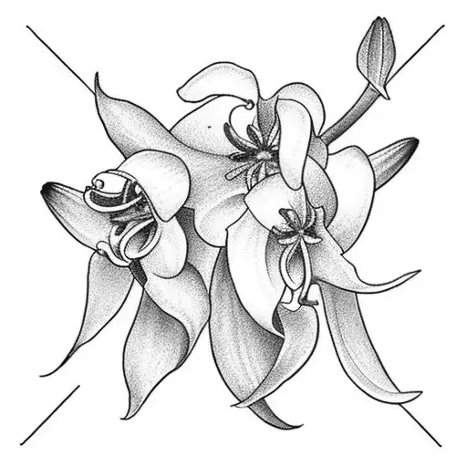 Lily Of The Valley And Delphinium