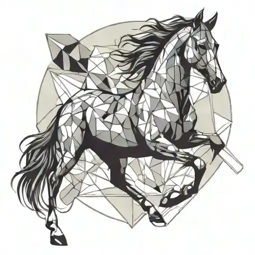 Horse Rearing Infront