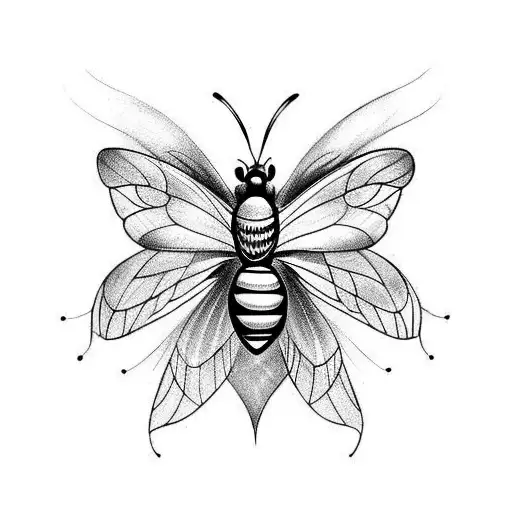 Bumble Bee With Butterfly Wings