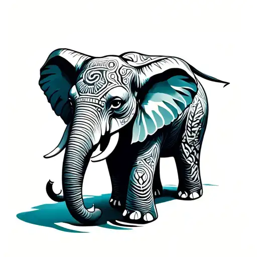 3 Bebe Elephant Surrounded