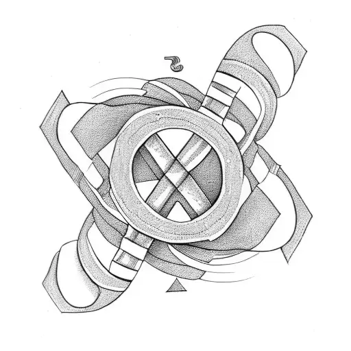 Infinity Symbol With Letters R And D