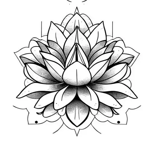 Warframe Lotus Flower Symmetrical