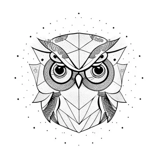 Owl Wearing Crow Helmet