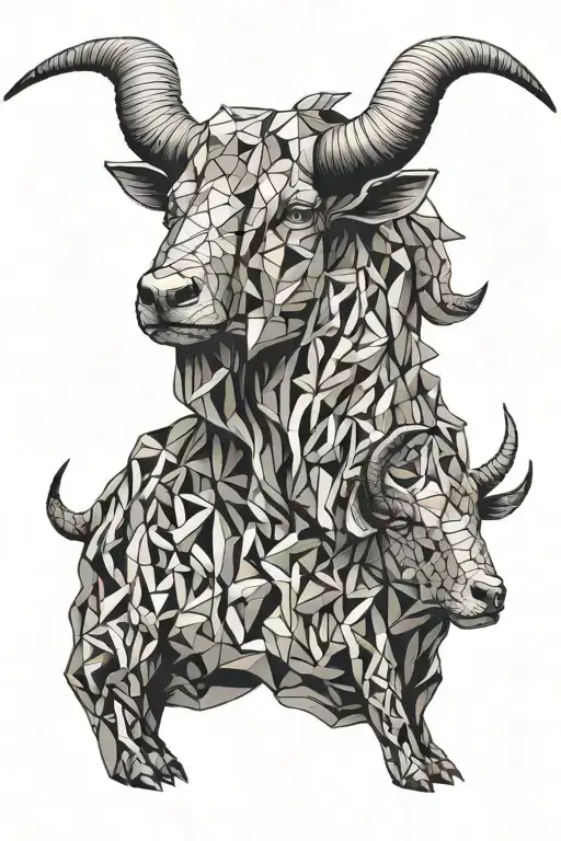 Bull And Goat Head