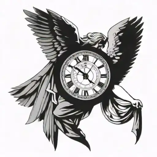 Baby An Angel And A Clock