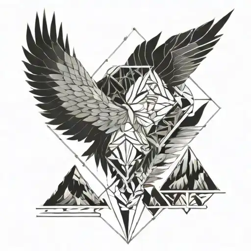 Ethereal Crystals Mountains Phoenix