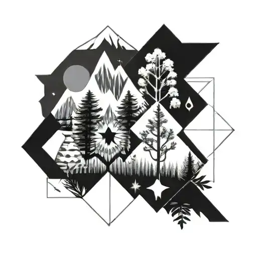 Combination Of Forest And Desert