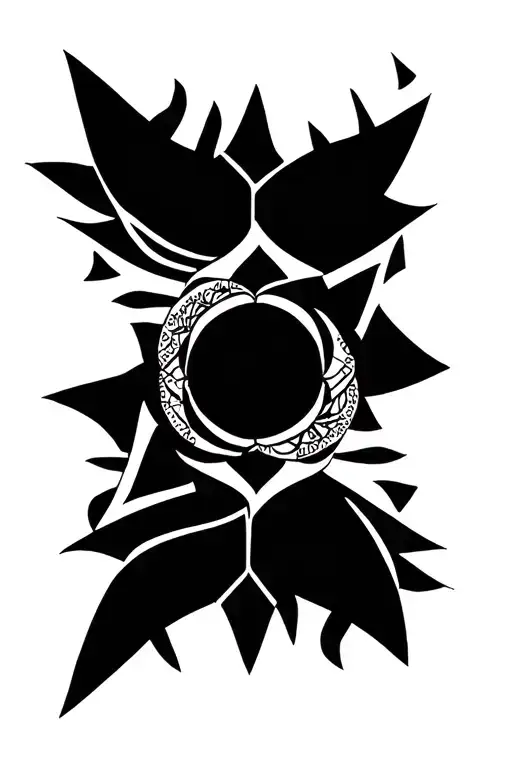 Moon And Mandala Design Inspired