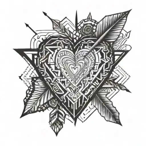 Lena In The Heart With An Arrow