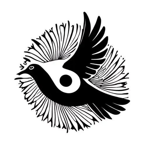 Semicolon Tattoo Incorporated Within A Dove Symbolizing Suicide Survivor