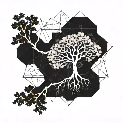 A Tree Where The Branches Are Neurons In The Shape Of A Brain