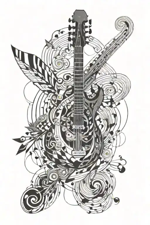 A Tattoo That Symbolizes How Music Is My Oxygen And My Life