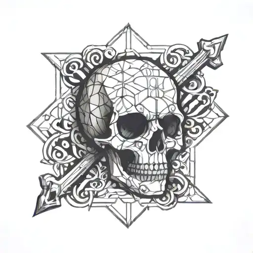Traditional Skull And Crossbones