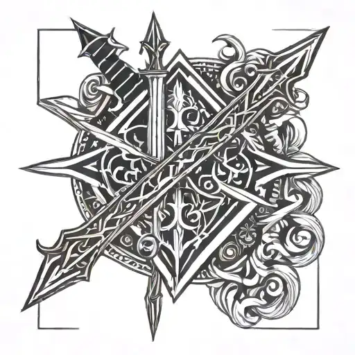 Sword On An Ace Card