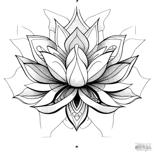 Warframe Lotus Flower Symmetrical