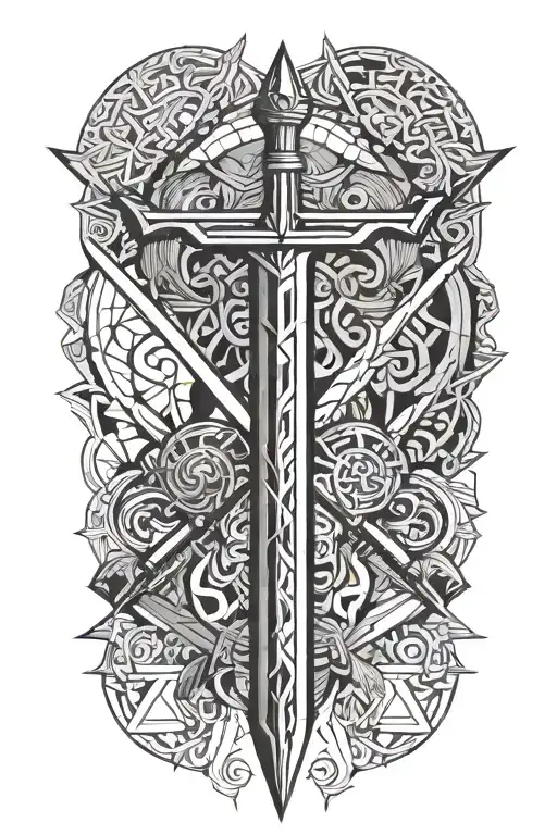 Double Sided Pen And Sword