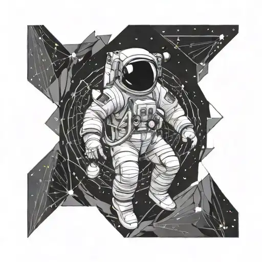 Astronaut Inside A Black Hole